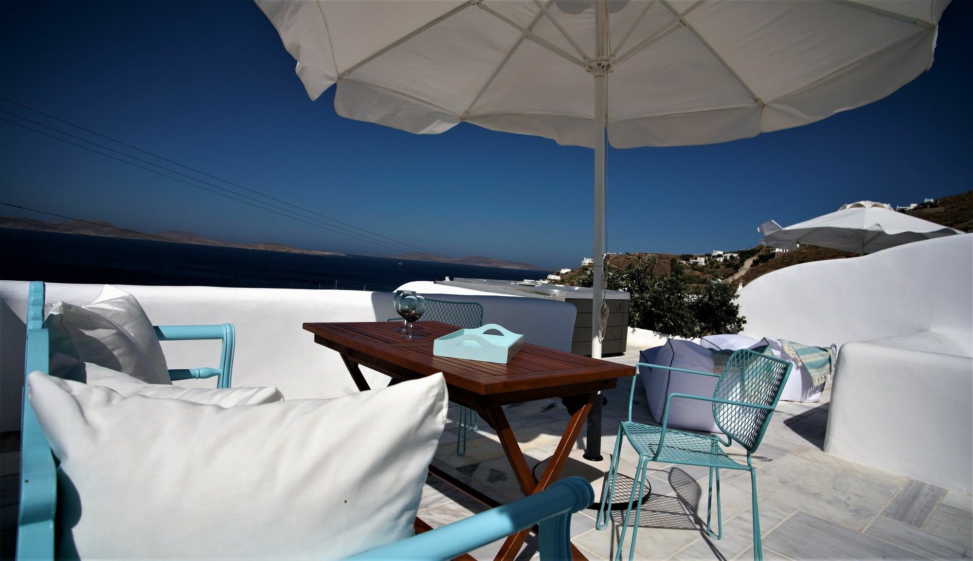 Mykonos Moussa Villa Agios Ioannis Diakoftis Bagian luar foto